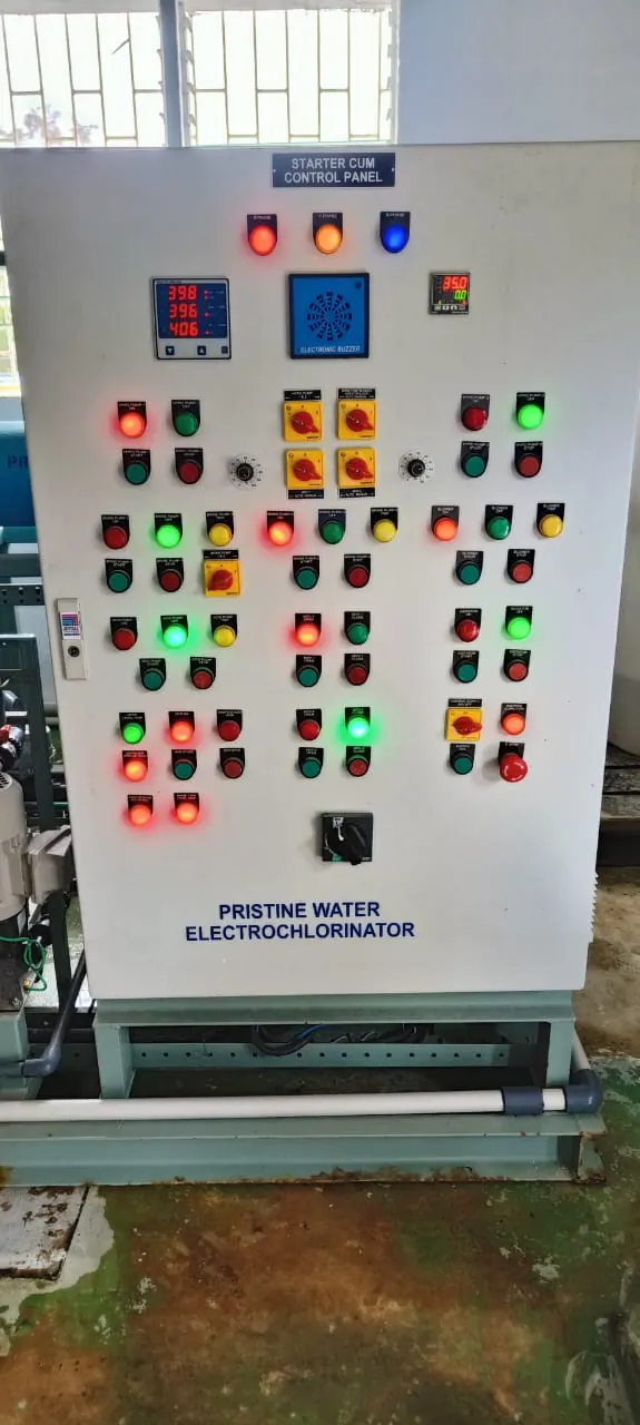 Electrochlorination system control panel