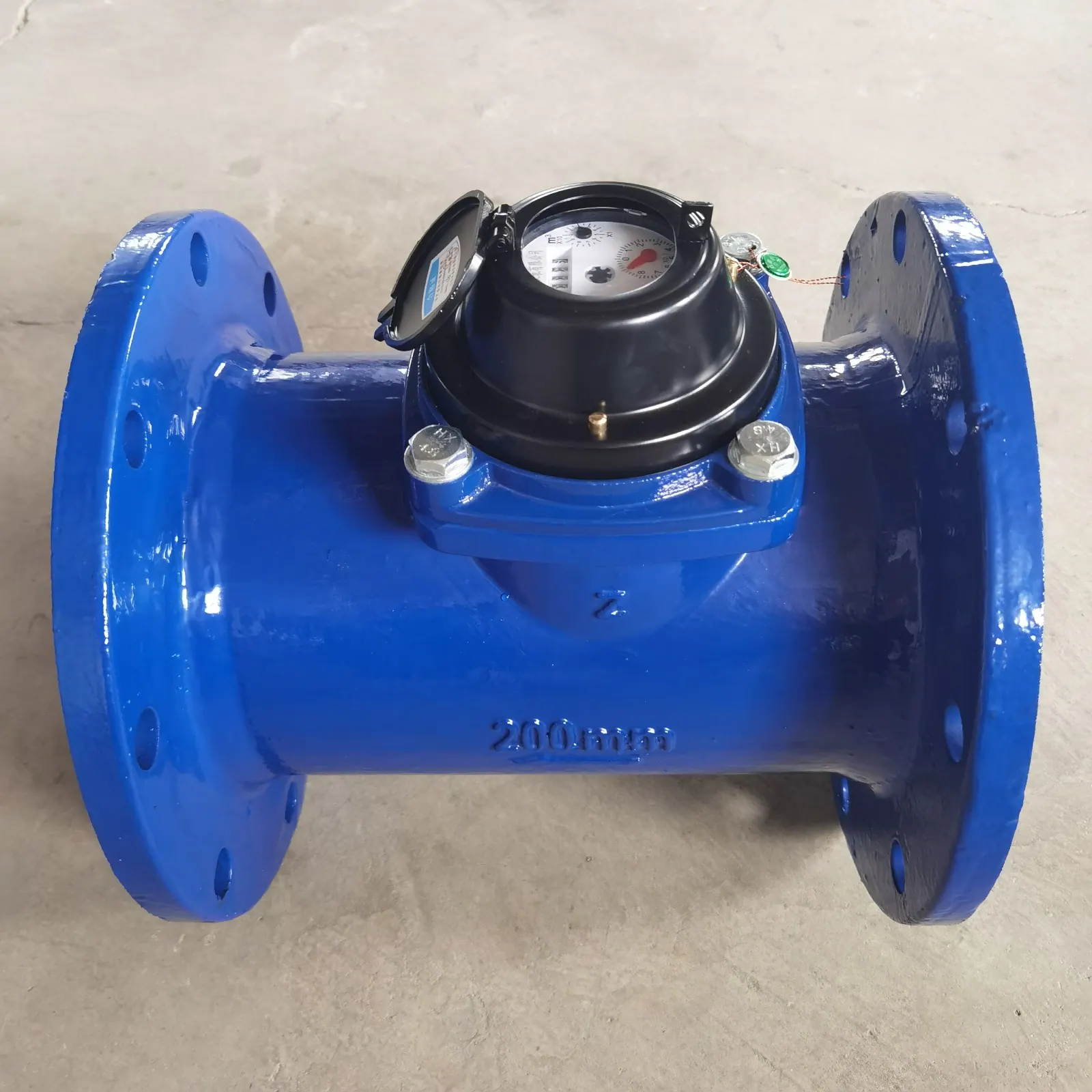 Industrial flanged water flow meter